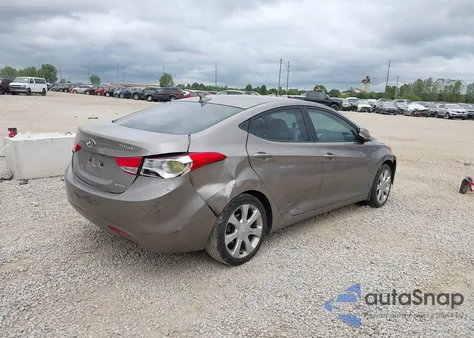 2012 Hyundai Elantra Limited из США, поврежденный, VIN 5NPDH4AE1CH149097